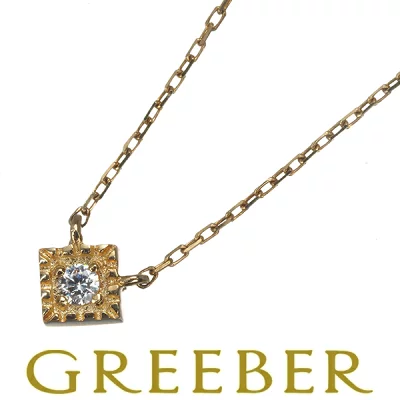 楽天ete 1粒ダイヤ風（ジルコニア）ネックレス
