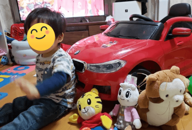BM車を３歳誕生日にプレゼント