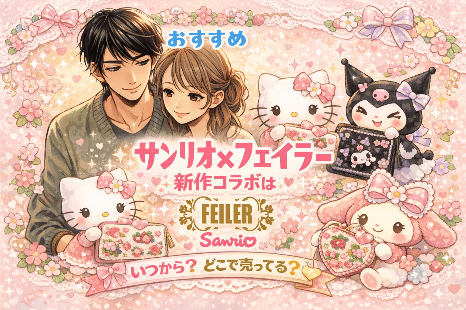 サンリオ×フェイラー新作コラボはいつから？どこで売ってる？購入方法まとめ