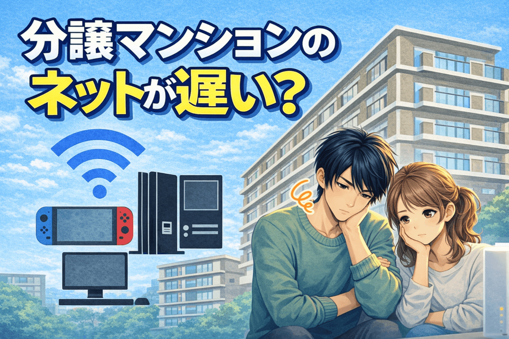 分譲マンションのインターネットが遅い…135世帯で起きている原因と解決策