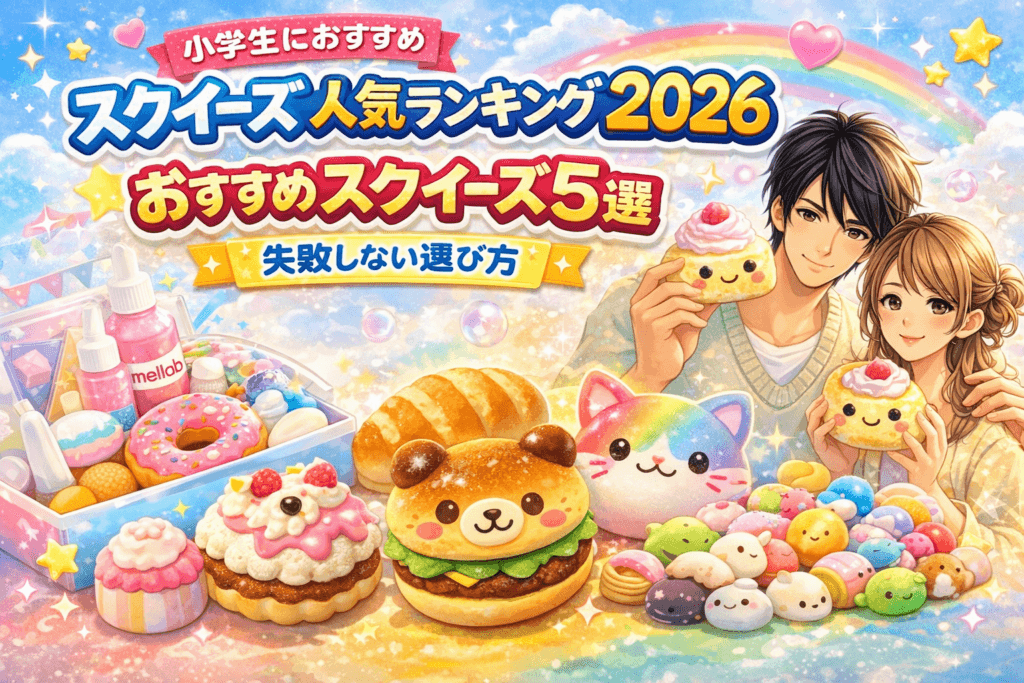 スクイーズ人気ランキング2026|小学生に人気のおすすめスクイーズ5選【失敗しない選び方】