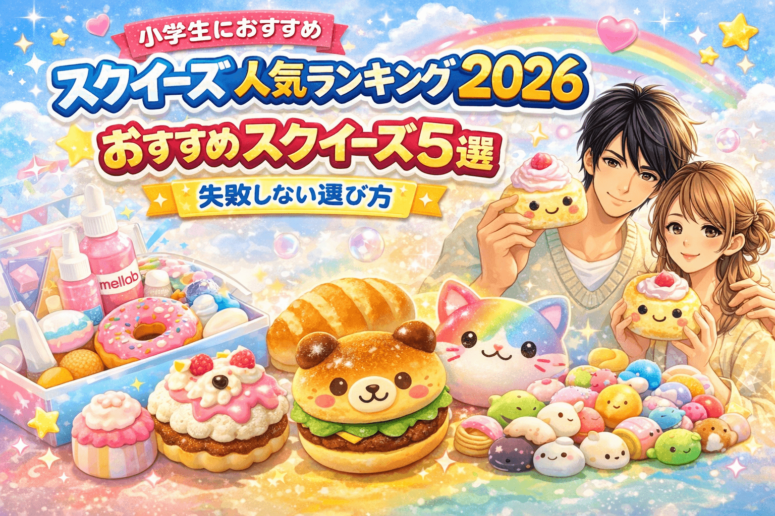 スクイーズ人気ランキング2026｜小学生に人気のおすすめスクイーズ5選【失敗しない選び方】