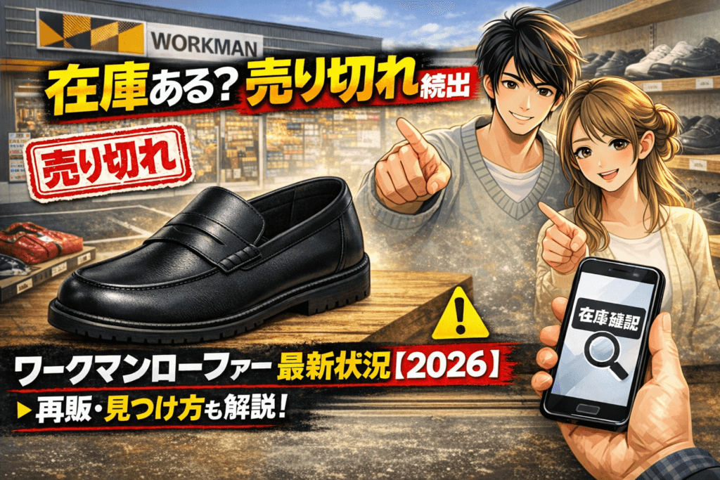 ワークマンローファーの在庫はある？売り切れ状況・再販・見つけ方まとめ【2026】