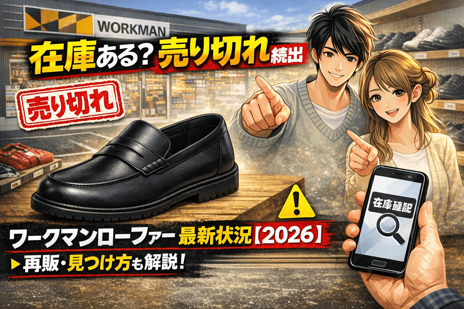 ワークマンローファーの在庫はある?売り切れ状況・再販・見つけ方まとめ【2026】