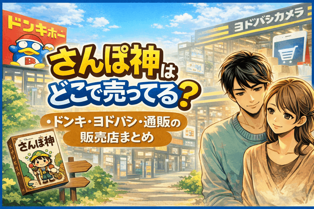 さんぽ神はどこで売ってる？ドンキ・ヨドバシ・通販の販売店まとめ