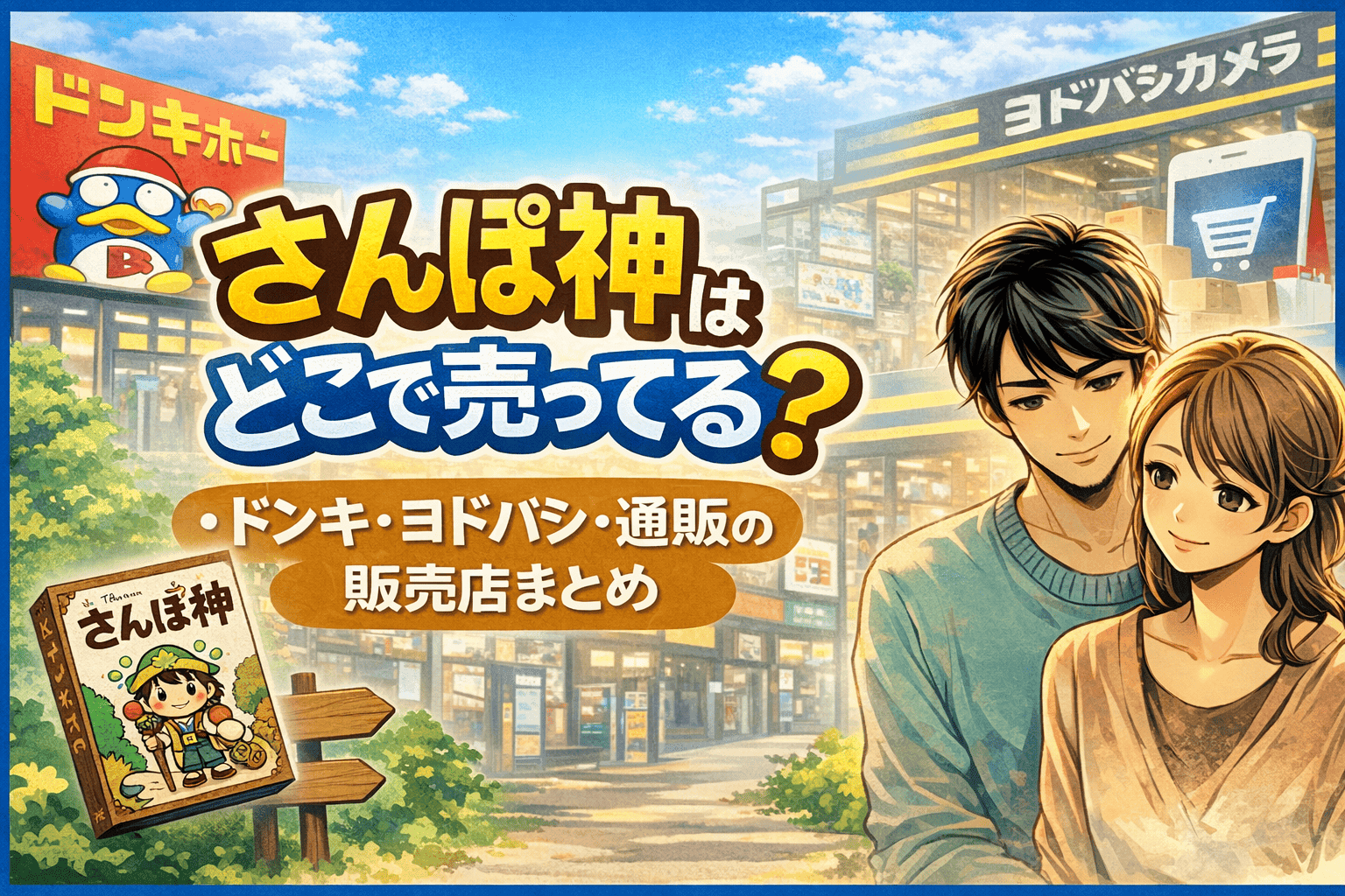 さんぽ神はどこで売ってる?ドンキ・ヨドバシ・通販の販売店まとめ