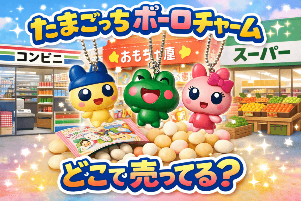 たまごっちボーロチャームはどこで売ってる?コンビニ・スーパー・売り場・通販まとめ