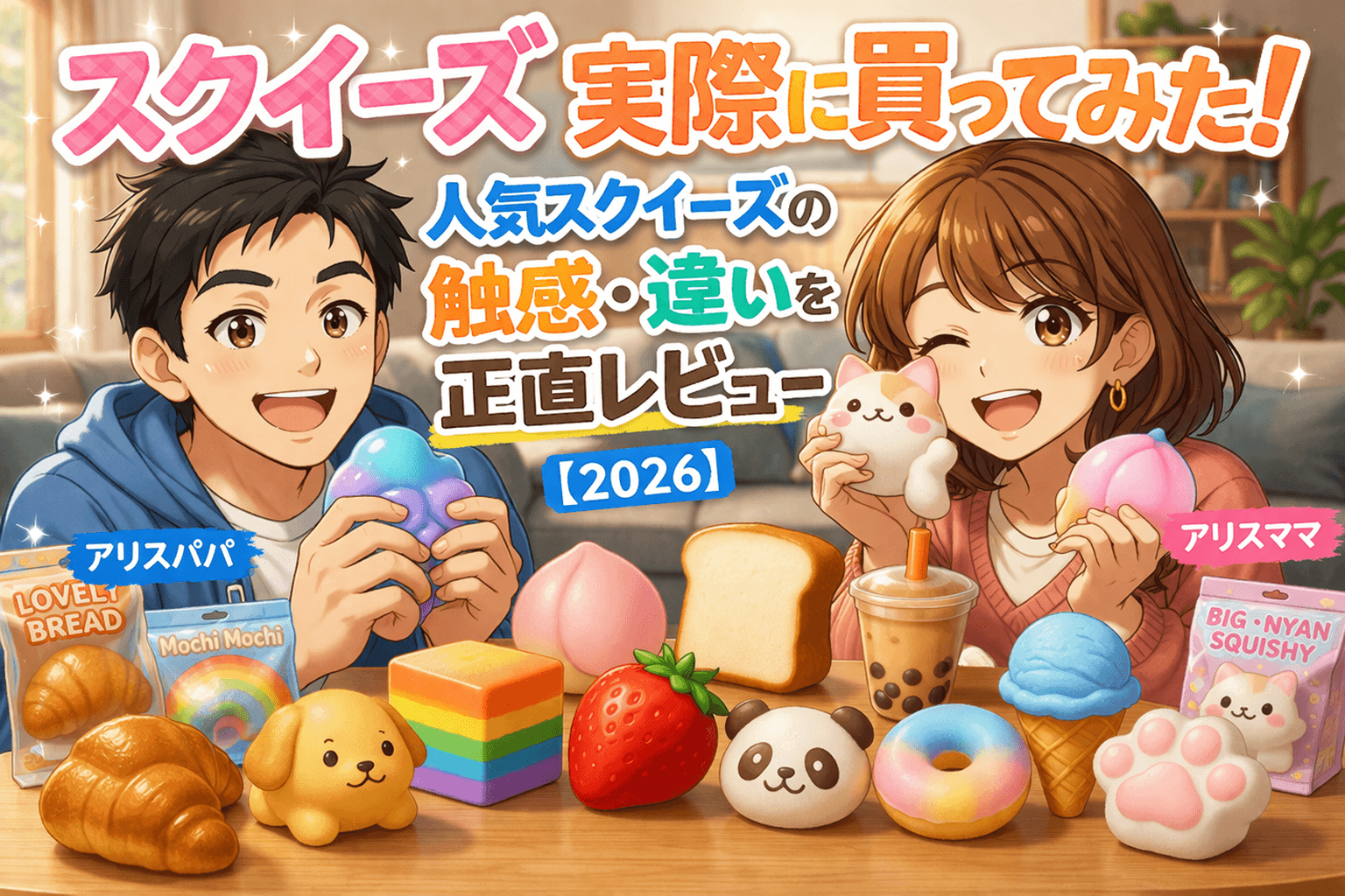 スクイーズ実際に買ってみた！人気スクイーズの触感・違いを正直レビュー【2026】