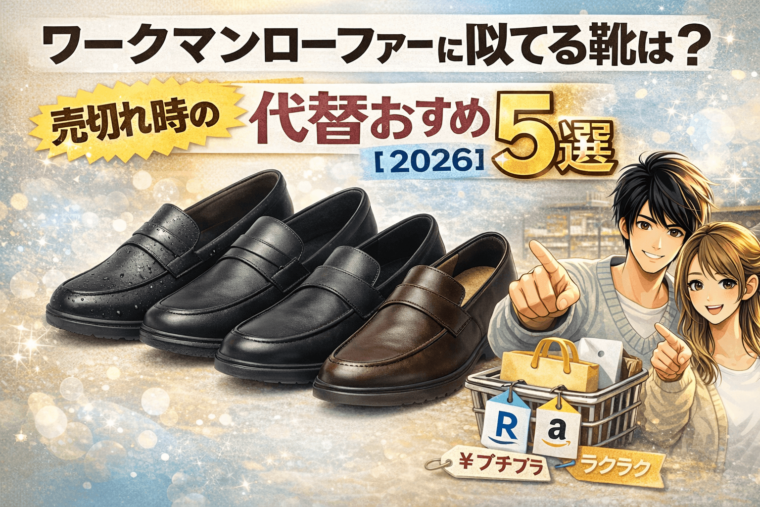 ワークマンローファーに似てる靴は？売り切れ時の代替おすすめ5選【2026】