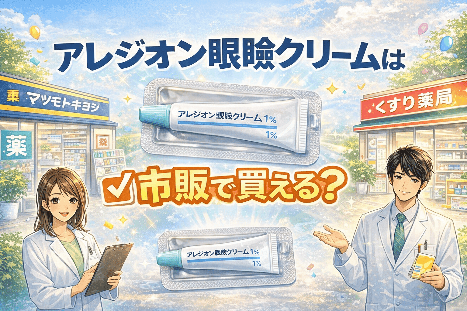 アレジオン眼瞼クリームはどこで処方される?入手方法と通販の流れ