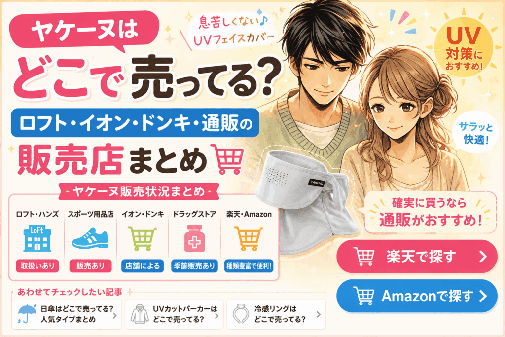 ヤケーヌはどこで売ってる？ロフト・ドンキ・イオン・通販の販売店まとめ【2026最新】