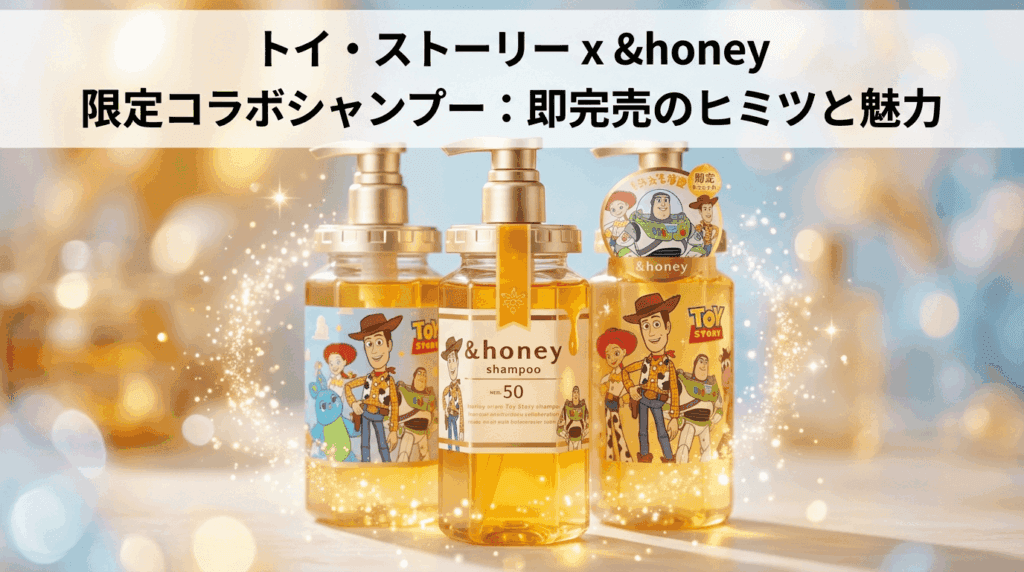 代替テキスト トイストーリーシャンプーはどこで売ってる？売り切れ続出の＆honey限定デザイン在庫まとめ【2026】 画像の目的を説明する方法について、詳しくはこちらをご覧ください(新しいタブで開く)。装飾のみが目的の画像であれば、空欄にしてください。タイトル 53deb20b-5d97-40ee-8f21-7305c3e247bd キャプション 説明