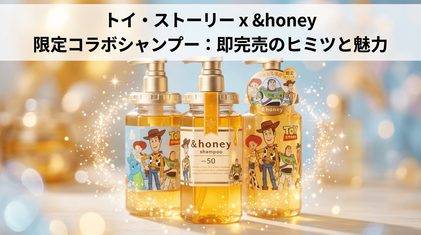 代替テキスト トイストーリーシャンプーはどこで売ってる？売り切れ続出の＆honey限定デザイン在庫まとめ【2026】 画像の目的を説明する方法について、詳しくはこちらをご覧ください(新しいタブで開く)。装飾のみが目的の画像であれば、空欄にしてください。タイトル 53deb20b-5d97-40ee-8f21-7305c3e247bd キャプション 説明