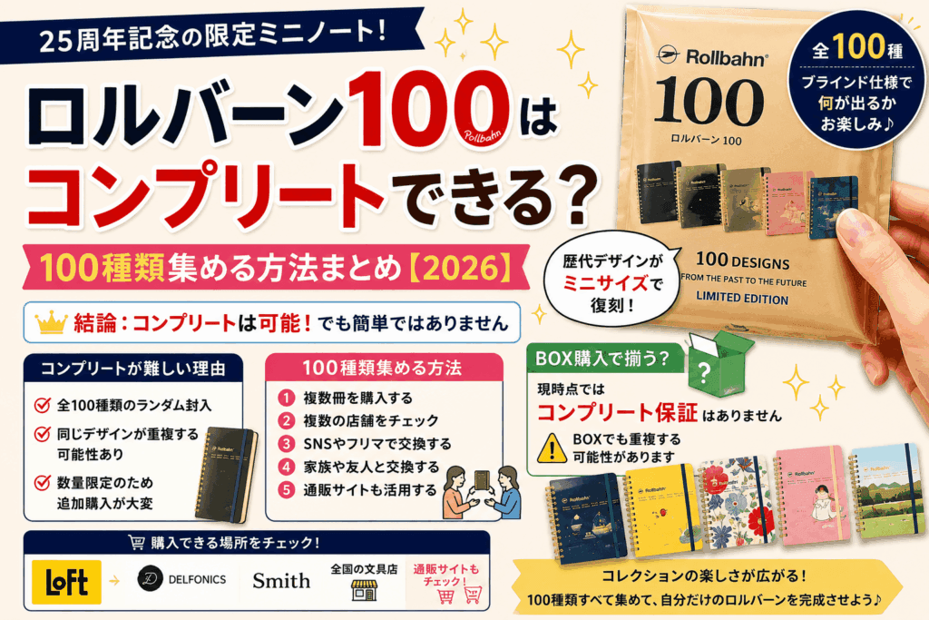 ロルバーン100はコンプリートできる？100種類集める方法まとめ【2026】
