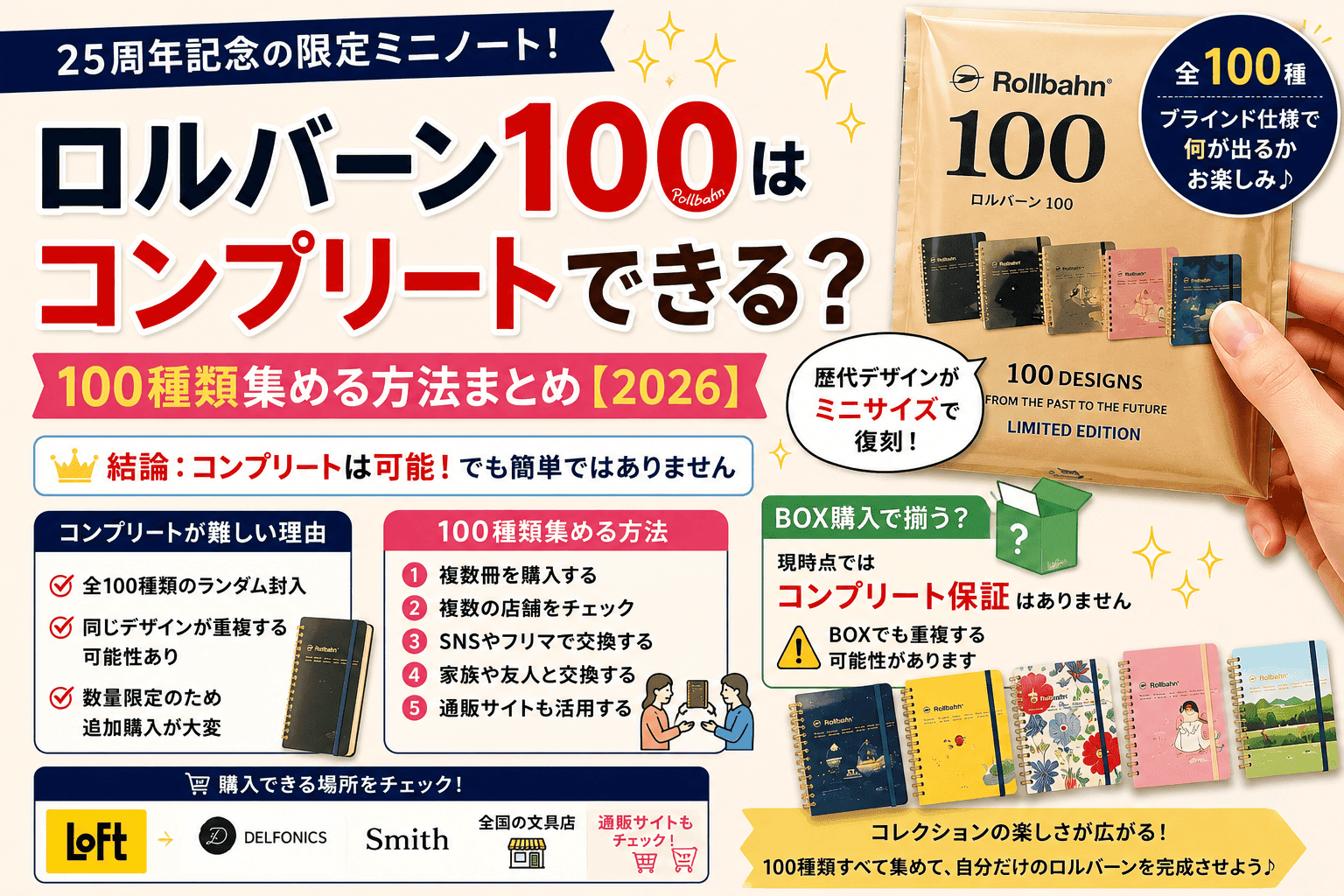 ロルバーン100はコンプリートできる？100種類集める方法まとめ【2026】