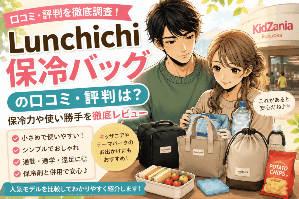 Lunchichi保冷バッグの口コミ・評判は?保冷力や使い勝手を徹底レビュー【2026】