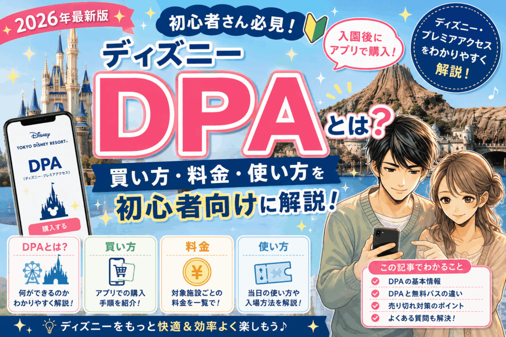 ディズニーDPAとは?買い方・料金・使い方を初心者向けに解説【2026】