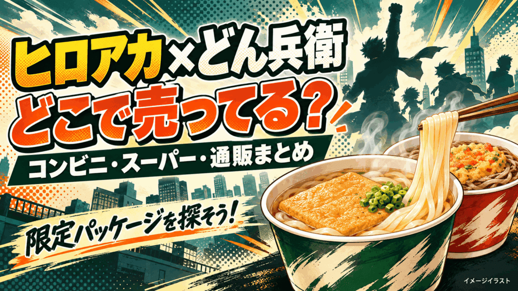 ヒロアカどん兵衛はどこで売ってる？コンビニ・スーパー・通販と限定パッケージの注意点